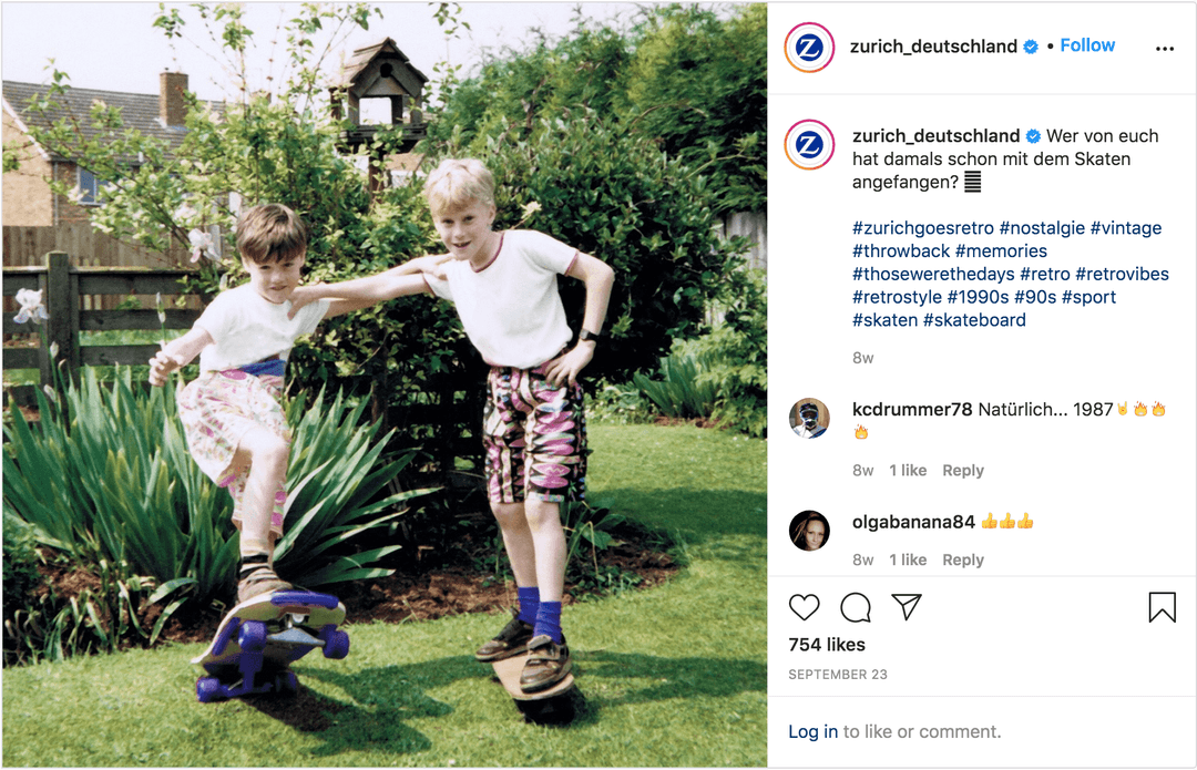 Instagram Post von Zurich Deutschland