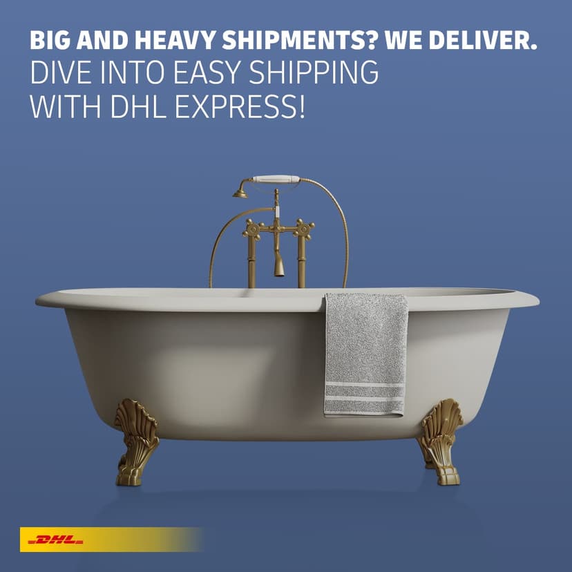 DHL Marketing-Kampagne: finales Bild 1 Badewanne